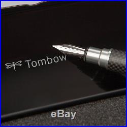 Tombow Zoom 101 Fountain Pen Carbon Fiber Fine Point -T58055 New in Box