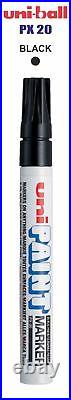 UNI-BALL PX20 PAINT MARKER BULLET TIP FINE POINT(2.2-2.8mm) OIL BASE PX-20 15COL