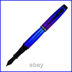 USA Invincia Fountain Pen Fine Nib, Black Ink Fountain Pen (Nebula) Exqui