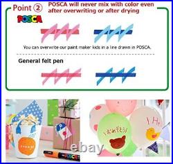 Uni POSCA Paint Marker Pen Fine Point Non Alcohol Odorless Water Resistant