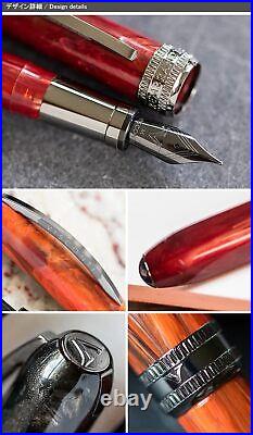 VISCONTI Fountain Pen Lenbrand S Bordeaux Fine Point F KP10-25-FPF