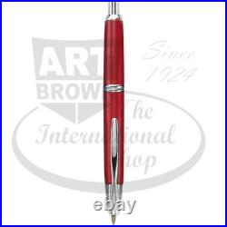 Vanishing Point Fine Fountain Pen Red with Rhodium Accents