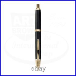 Vanishing Point Fountain Pen Black With Gold Accents