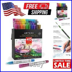 Versatile Acrylic Paint Markers Set of 40 Fine Point Art Pens for Any Surface