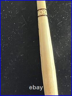 Vintage Antler Horn Pen With Engravings Medium To Fine Point. Rare