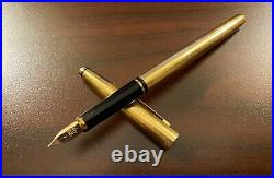 Vintage Cross 18k Gold Filled Fountain Pen With 18k Solid Gold Fine Point Nib
