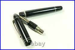 Vintage Delta Anni 70 Fountain Pen Retro Black Resin, Fine Point