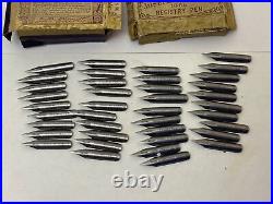 Vintage JOSEPH GILLOTT'S 1066 Registry Pen Antique Fine Point Dip Nibs Lot 40