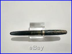 Vintage Parker Vacumatic Major Fountain Pen. Green Celluloid 14K Fine Point