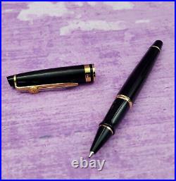 Vintage Waterman Paris Rollerball Pen Black and Gold Made in France Fine Point