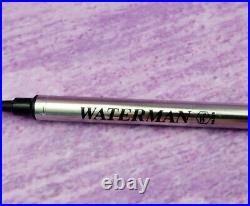 Vintage Waterman Paris Rollerball Pen Black and Gold Made in France Fine Point
