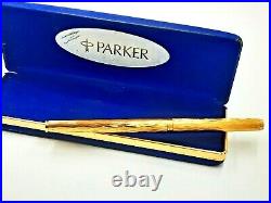 Vintg Parker 180 Gp France Rollet Ball/ Floating Ball 2 Eq Fine Point Pen + Case