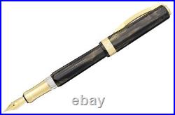 Visconti Black Opera Gold Fountain Pen Fine Nib