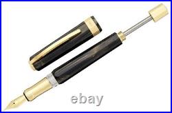 Visconti Black Opera Gold Fountain Pen Fine Nib