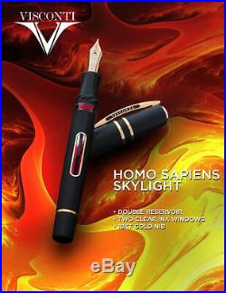Visconti Homo Sapiens Fountain Pen in Skylight Extra Fine Point NEW