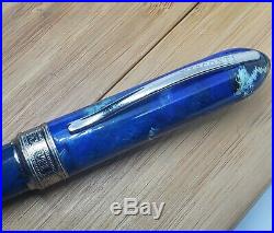 Visconti Van Gogh Maxi Blue Fountain Pen Steel Bock #6 Nib, Fine Point