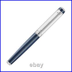 Waldmann Grandeur Fountain Pen in Blue Ocean Wave, Steel Nib Extra Fine Point