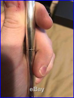 Waldmann Sterling Silver fountain pen. Fine point. Pocket series. Slightly used