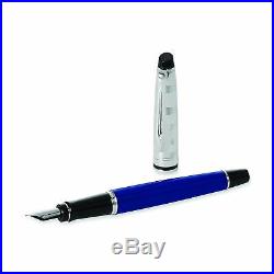 Waterman 1904580 Expert Deluxe Blue Obsession CT Fine Point Fountain Pen