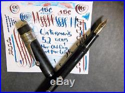 Waterman 52 Flex Fine Point 14K Gold Ideal NY Nib Fountain Pen FLexible vtg BCHR
