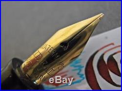 Waterman 52 Flex Fine Point 14K Gold Ideal NY Nib Fountain Pen FLexible vtg BCHR
