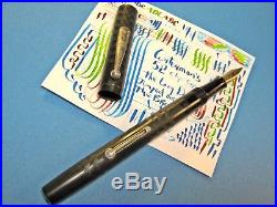 Waterman 52 Flex Fine Point 14K Gold Ideal Nib Fountain Pen FLexible vtg BCHR