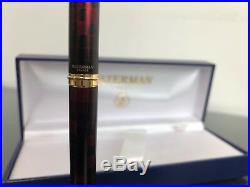 Waterman Carene Amber Shimmer Fountain Pen Solid Gold Fine Point