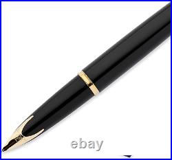 Waterman Carene Essential Black GT Fine Point Fountain Pen (NEW)