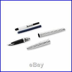 Waterman Carene Fountain Pen Essential Silver, Silver Trim Fine Point S0909830