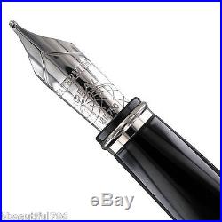 Waterman Exception Time Sterling Silver Fountain Pen FINE Point