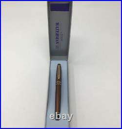 Waterman Expert 2000 Copper Gold Trim Rollerball Pen Fine Point Made in Paris