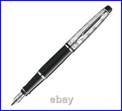 Waterman Expert 3 Deluxe Fountain Pen Black Medium Pt Pen New In Box