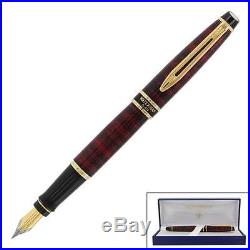 Waterman Expert Dune Red & Gold Trim Fountain Pen X Fine Point New In Box