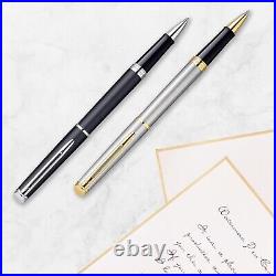 Waterman Expert Rollerball Pen Gloss Black with 23K Gold Trim Fine Point Black I