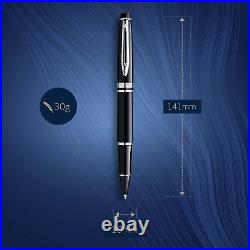 Waterman Expert Rollerball Pen, Gloss Black with Chrome Trim, Fine Point with