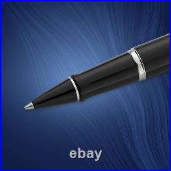 Waterman Expert Rollerball Pen, Gloss Black with Chrome Trim, Fine Point with