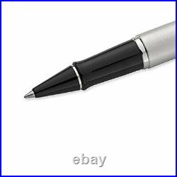 Waterman Expert Rollerball Pen Stainless Steel with Chrome Trim Fine Point wi