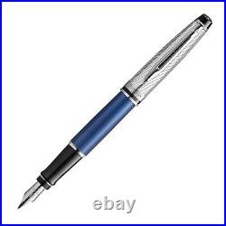 Waterman Fountain Pen Expert Deluxe Metallic Blue CT Fine Point 2187503