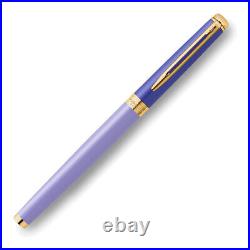 Waterman Hemisphere Fountain Pen in Metal & Purple Lacquer with GT- Fine Point