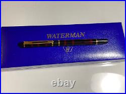 Waterman Laureat Red Marble Roller Ball Point Pen No Refil