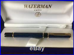Waterman Laureat Shadowed Blue Fountain Pen Fine Point Nib