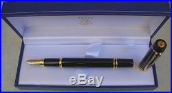 Waterman Le Man 100 Black Fountain Pen 18k Gold Fine Point 30 Globe New In Box