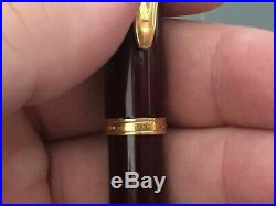 Waterman Preface Brown Marble GT Fountain Pen Fine Point 18K Gold Nib