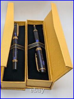 Waterman Rhapsody Mineral Blue Fountain, Ballpoint, Fine Point Pen Set