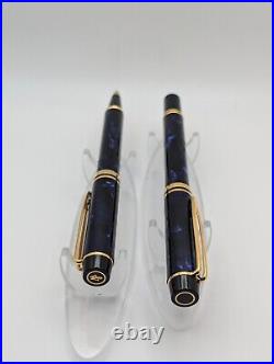 Waterman Rhapsody Mineral Blue Fountain, Ballpoint, Fine Point Pen Set