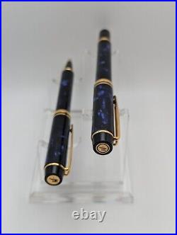 Waterman Rhapsody Mineral Blue Fountain, Ballpoint, Fine Point Pen Set