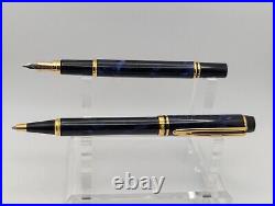 Waterman Rhapsody Mineral Blue Fountain, Ballpoint, Fine Point Pen Set