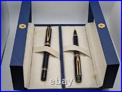 Waterman Rhapsody Mineral Blue Fountain, Ballpoint, Fine Point Pen Set