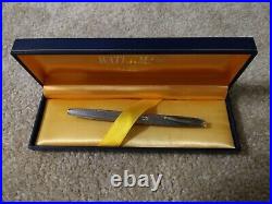 Waterman Silver Plated 18k Gold Fine Point Nib Fountain Pen, France Made