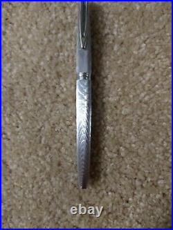 Waterman Silver Plated 18k Gold Fine Point Nib Fountain Pen, France Made